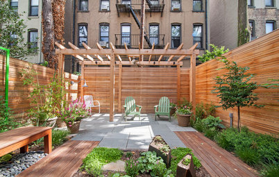 Patio of the Week: Wood, Stone and Cor-Ten Revive a Brooklyn Yard