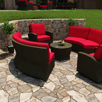 5 Piece Barbados Sectional Set by Forever Patio