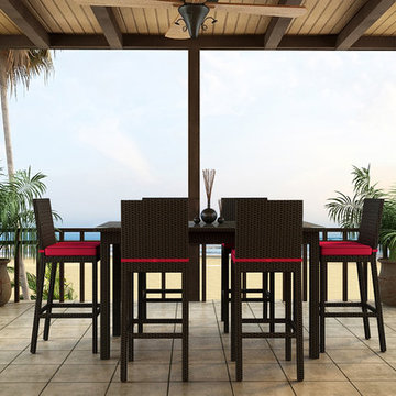 7 Pc. Barbados Wicker Bar Set by Forever Patio