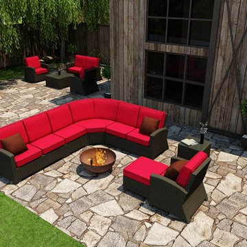 7 Piece Barbados Sectional Set by Forever Patio