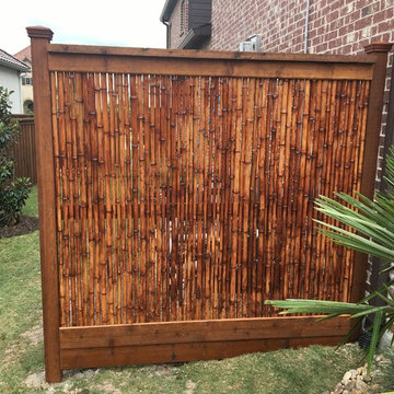 8' Palapa Breeze - Bamboo Fence - Handmade signs - Rich Gonz