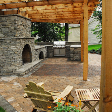 A Fireplace and Pergola
