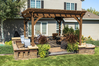 Inspiration for a craftsman patio remodel in Other