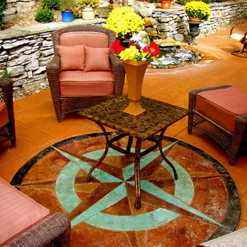 A Stamped Concrete Patio