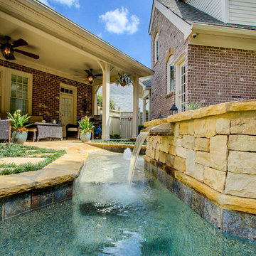 A unique pool design for a small space