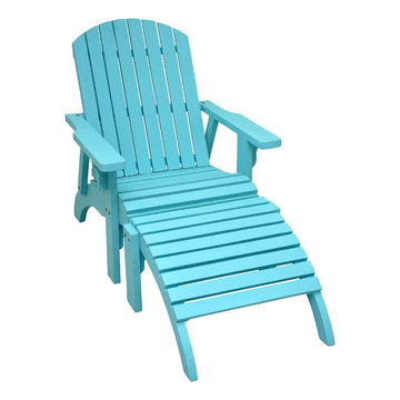 Adirondack chair and footrest