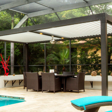 Adjustable Louvered Pergola and Patio Cover