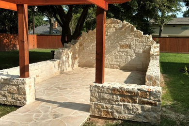 Patio - rustic patio idea in Houston