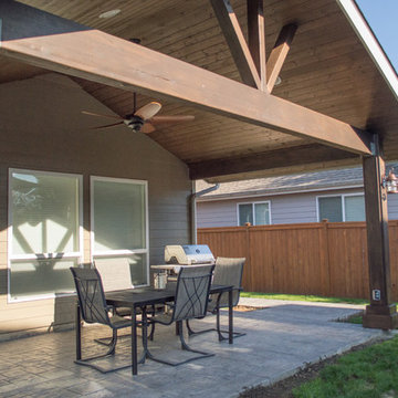 Albany Gable Patio Cover with small Hipped cover