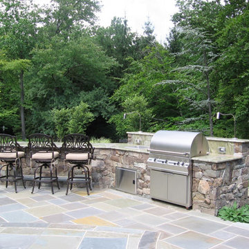 Alpine NJ - Natural Outdoor Kitchen & Patio Design NJ