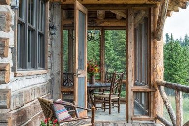 Inspiration for a rustic patio remodel in Other