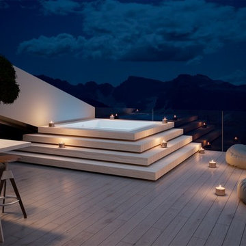 Aquatica Lacus Outdoor Drop-In Acrylic Bathtub