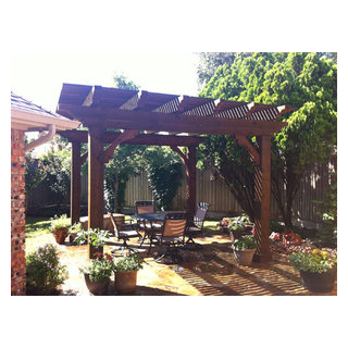 Arbors & Patio Covers - Rustic - Patio - Dallas - by Impact Landscapes ...