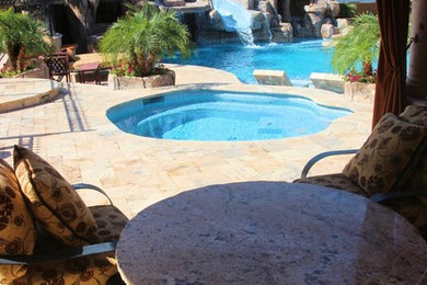 Arizona Swimming Pool and Grotto Designed by Build Your Own Pool