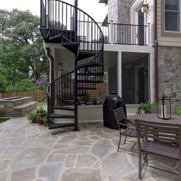 Arlington Deck with Screen Porch & Spiral Staircase