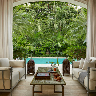 Patio - zen backyard patio idea in Miami