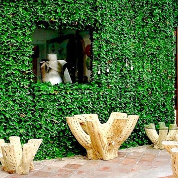 Artificial Hedge Panels for Outdoor Spaces with GreenSmart Decor