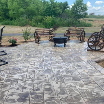 Ashlar Slate Stamped Patio 07/24/2020