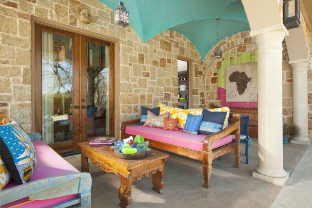 Southwestern Patio by Astleford Interiors, Inc.