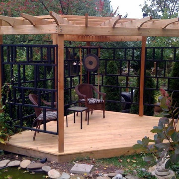 asian inspired pergola