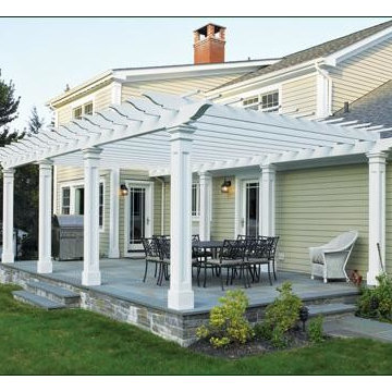 Attached Pergola with Pillar Posts