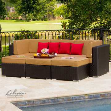 Avery Island 3-Person Patio Sectional Set