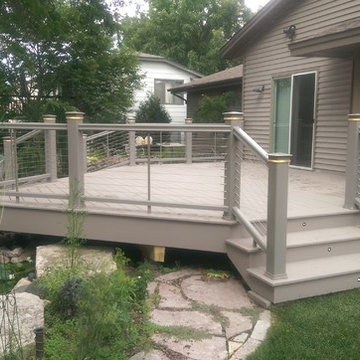 Azek Slate Grey Deck w/ TimbertTech Radiance Rail Stainless Steel Cable