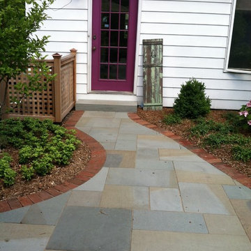 Back Door Entry with Cut Stone Path