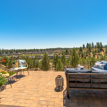 Back patio with view, Bend, Oregon