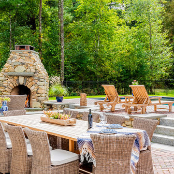 Backyard living space photography project in Norwell, MA