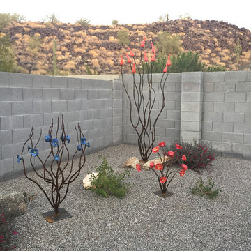 Backyard Metal Accent Sculptures