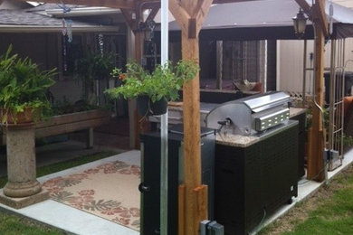 Patio - traditional patio idea in Houston