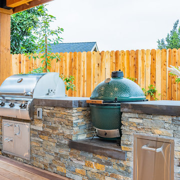Backyard Oasis with Outdoor Kitchen and Entertaining Area