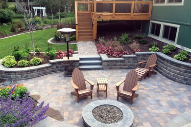 Inspiration for a transitional patio remodel in Minneapolis