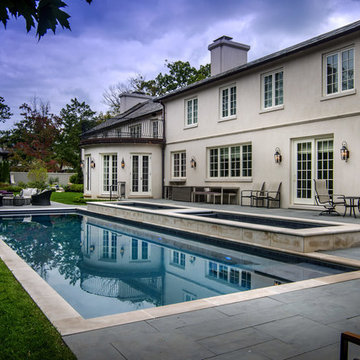 Backyard Patio with Pool, Spa & Swim Spa