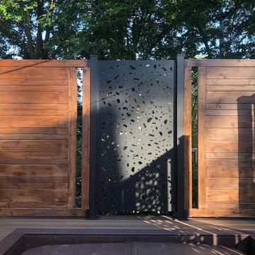Backyard Spa Privacy Wall