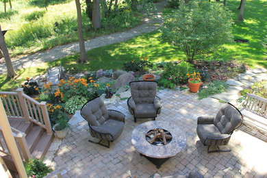 Inspiration for a patio remodel in Detroit