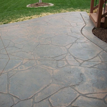 Ballwin, Missouri stamped concrete patio