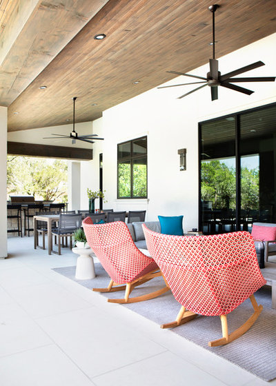 Transitional Patio by Etch Design Group