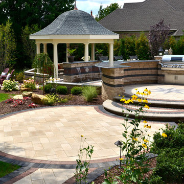 Beautiful Outdoor Living Space, with Umbriano, series 3000, and Brussels Block