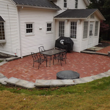 Before/After Clay Brick Patio