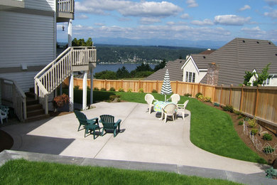 Mid-sized elegant patio photo in Seattle