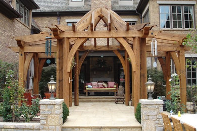 Example of a mountain style patio design in Nashville