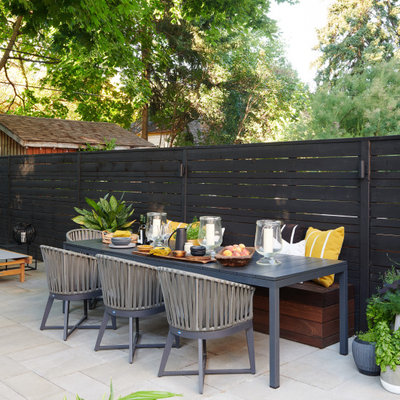 Trendy backyard patio photo in Toronto with no cover