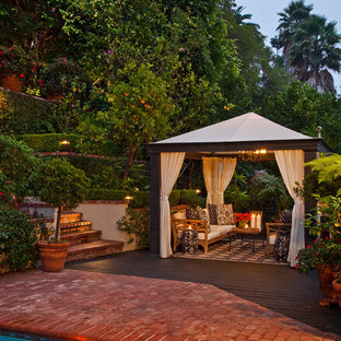 Transitional patio photo in Los Angeles with a gazebo