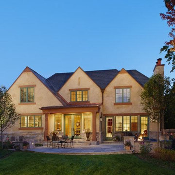 Birmingham, MI Traditional Two-Story Addition and Rear Bluestone Patio
