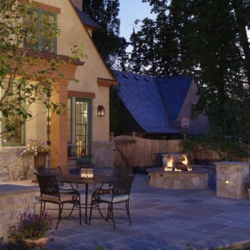 Birmingham, MI Traditional Two-Story Addition and Rear Bluestone Patio