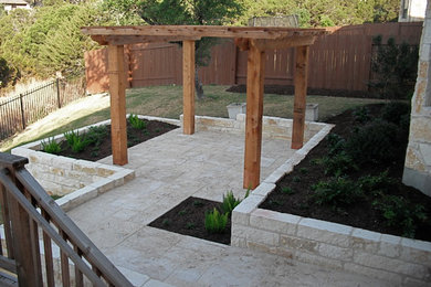 Inspiration for a modern stone patio remodel