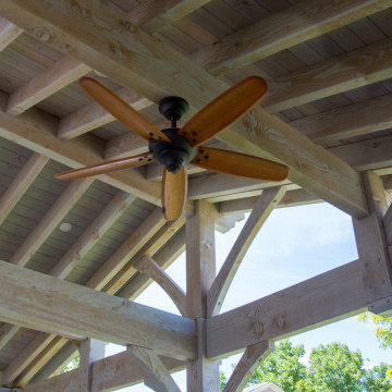 Bleach Timber Pavilion Pergola Outdoor Living Area