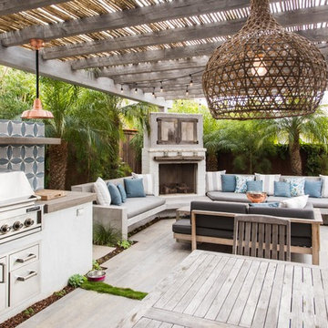 Blue & Grey Patio and Outdoor Living Area